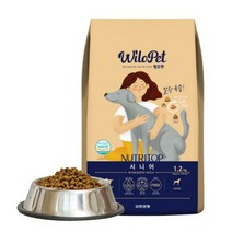 유한양행 윌로펫 뉴트리탑 시니어 강아지 사료 소프트 반습식 사료 1.2kg