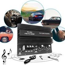 PUZU LVPIN DSP 카오디오 바이크 오토바이앰프 해양보트 12V 600W PA-60A 스피커 앰프 보드 무손실 서브 우퍼 저음 모듈 고출력 자동차 오디오 액세서리 모노 채널