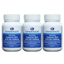 샌더슨 수페리어 레드크릴 오일 1500mg 60 캡슐 X 3개, 1500ml