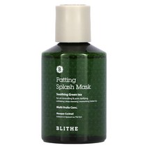 Blithe 패팅 스플래쉬 뷰티 마스크 수딩 힐링 그린티 150ml(5.07fl oz) 1팩