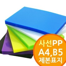 byrouge 사선 무늬 투명 칼라 PP PVC 제본 표지 택1 재본, q&B5황색(W051740)&p