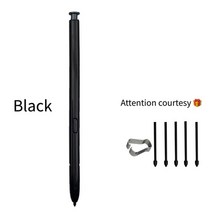 스마트 압력 S 펜 스타일러스 삼성 갤럭시 노트 10 N970/노트 플러스 N975 펜 휴대폰, black gift, 한개옵션1