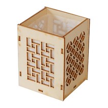 더이안 DIY 전통등(사각) 무드등 공간조명등 전통틀(꽂이등갓)+한지포함, 전통등+LED촛불