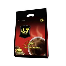 G7 퓨어 블랙 커피 수출용 2g, 10팩, 200개입