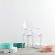 Kartell Louis Ghost Chair 카르텔 루이스 고스트 인테리어 투명 의자, 투명한호박색착석높이47cm