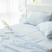 알레르기 비염 진드기 차단 알러지케어 여름 홑 이불 싱글 단품 세트 S 블루