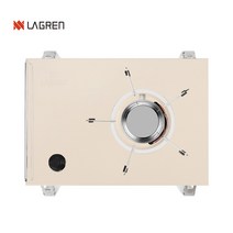 라그렌 파워 플레이트버너 원버너 액출버너 강염 테이블호환버너 캠핑 휴대용, 바닐라 아이보리