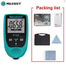 Mileseey-MC996 두께 게이지 자동차 페인트 필름 코팅 두꺼운 감지기 수리 도구 0-1500um Fe & NFe 프로브 키트, CHINA, MC996