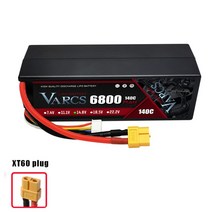 rc카부품 Varcs 4S 배터리 Lipo 14.8v 15.2v 높은 Volitage 5200mAh 6300mAh 60C 120C, 13 1PCS4S6800140CXT60