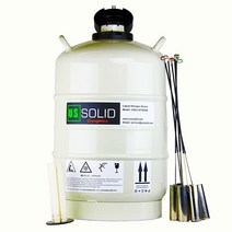 [U.S. Solid 정품]U.S.SOLID 20 L 초저온 용기 액체 질소 LN2 Dewar Semen Tank 6 통풍 휴대용 가방