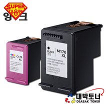 M170 / M170XL / C170 / C170XL SUPER 삼성 재생잉크, 1개, C170 잔량확인X 컬러