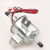 전기 연료 펌프 12V 범용 저압 내장 체크 밸브 이송 기화기 인라인 연료 펌프, 실버 12V