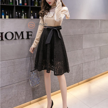오르난 여성 레이스 미니 스커트 ls3190