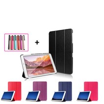 COCOGOGO 갤럭시탭A 8.0(2017) SM-T380 T385 스탠드 케이스+터치펜1개, 블랙