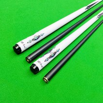 가죽케이스 3쿠션 탄소섬유 당구가방 당구채 3구용 그라파이트 큐대세트 개인큐 카본, 블랙 테크노 화이트 하프백