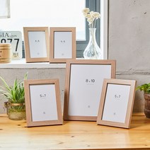 [모던하우스] WOW 포토테이블 내추럴프레임 5P SET, 단품