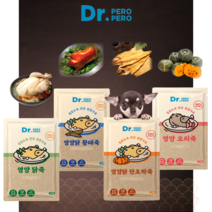 [채다시] 닥터페로 애견 국내산 보양식 강아지 영양죽 120g 4종(닭 닭+황태 닭+단호박 오리), 영양닭죽