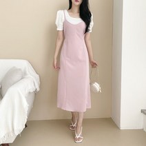 러블리아미에 / 아미에 /투게더 뷔스티에 끈 나시 롱 원피스