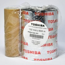 도시바 TEC 레진리본 AS1 102mmX600m 니어엣지 바코드리본
