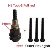 M6 M8 리벳 너트 건 수동 리베터 스테인레스 스틸 컬럼 육각 AM6SS AM8SS DIY 드릴 외부 풀로드, M6 Tool-3 Pull Rod, Fit Stainless Steel