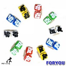 ForU904 D자일리톨 애견핀 발랄 깜찍 종 개씩 총 판 10개 애견헤어핀 애완헤어핀, 1