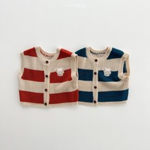 오뜨베베 링딩동니트조끼 2색 가을 등원룩 키즈 데일리 조카선물