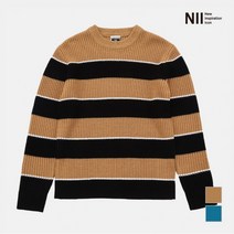 [NII] [NII] 공용 스트라이프 라운드 풀오버_NNUBRWS1321