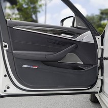 BMW 악세사리 자동차 도어 안티 킥 패드 가죽 필름 커버 스티커 F30 F25 F26 F, Black, For G07