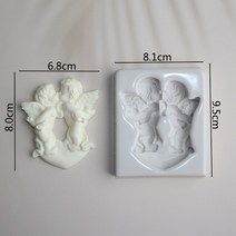 빅 엔젤 실리콘 몰드 퐁당 케이크 장식 슈가크래프트 초콜릿 베이킹 도구 용 주방 용품 껌 페이스트 형태, ZJ1529