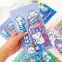 [인디케이] 토끼의 상쾌한 일상 지퍼백10개