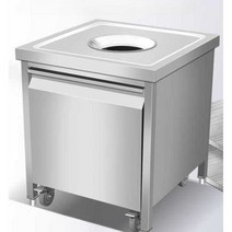 상업용 음식물 쓰레기 분쇄기 파쇄기 감량 처리기, 원형 개구부 70x70x80