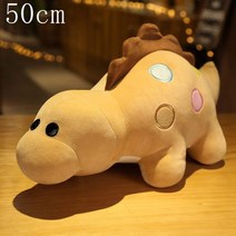 티라노사우루스 렉스 롱넥 드래곤 트리케라톱스 세이버-이빨 스피노사우루스 플러시 장난감 봉제 만화 공룡 30cm-60cm, [08] 50cm