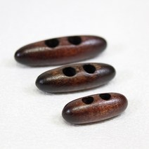 우드 떡볶이 단추 3종 [S/M/L] 2색상, 연베이지 S(±30mm) [10291]