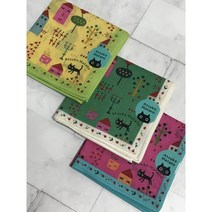 아츠코 마타노 면 손수건(나의 거리 시리즈)