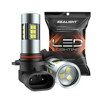 씰라이트 H1091459140 LED 안개 전구 6000K 제논 화이트 27개의 SMD 칩 360도 조명 비극성 2팩
