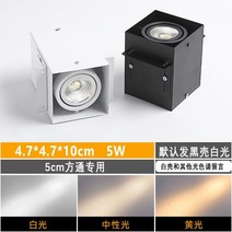 LED 조명 방통등 알루미늄방통 천장선반 전용 가게 쌍두통등 상용 격자 스퀘어 콩담 스포트라이트 2924280297, 블랙 중성광 10cm 방통 더블 헤드 30 W
