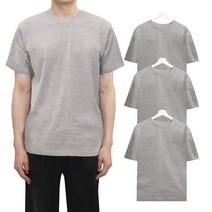 남자 여자 공용 20수 데일리 라운드 면 티 기본 반팔 무지 티셔츠 3장