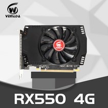 그래픽 카드 Veinida original rx550 4gb d5 128bit gddr5 6000mhz pci-e pc 게임용 비디오 카드 amd radeon rx550 4gb