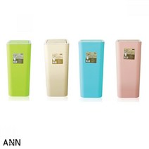 냄새안나는 냄새차단 밀폐 인테리어 원터치 휴지통 쓰레기통, 블루