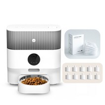 헤이홈 IoT 반려동물 스마트 펫 자동 급식기, 펫급식기+받침대연장 25mm+제습제, 혼합색상