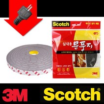 3M 실내용 문풍지 소형4M 단열 스펀지 에너지절약, 20개