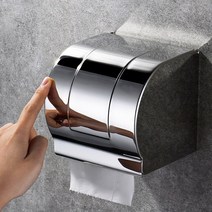 휴지걸이 선반 케이스 화장실 욕실 화장지, 메탈 광택휴지걸이