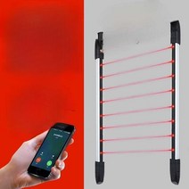 레이져 경보기 게이트 적외선 알람 방지 침입 감지기 센서 입구 대문 도난 창문, 6개 빔 60미터