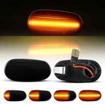 차폭등 사이드램프 화물차 윙바디 LED시그널램프 2pcs alfa romeo mito 955 147 gt 937 fiat bravo mk2 동적 led 사이드 마커 조명 방향, 역동적인 연기