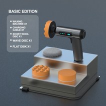 무선 자동차 연마기 충전식 전기 휴대용 자동 왁싱 수리 기계 2000rpm, 1.Black