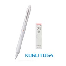 유니 쿠루토가 KS 샤프 2023년 신상품 스트레스 프리, 라이트그레이 + 샤프심 0.5 B
