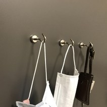 초강력 자석 훅 후크 마스크 걸이 현관 열쇠 차키 고리 보관, 고리형, 화이트