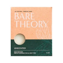 Bare Theory 모이스처라이징 바 비누 최적의 효능을 위해 콜드 프로세스로 제작 영양 시어 버터 올리브 오일 및 코코넛 풍부 모든 피부 타입에 맞는 재생 비누무향 USA 미국, Unscented