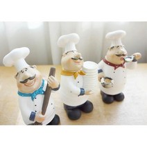행복한 요리사 인형 카페 데코 장식 3p 데코장식 감성