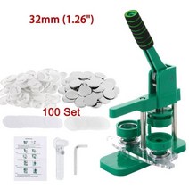 뱃지 제작 소량 뺏지 만들기 배지 핀 버튼 메이커 기계 37mm 44mm DIY 세트 펀치 프레스 키트 100 부품 서클 커터 165415